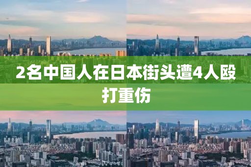 2名中国人在日本街头遭4人殴打重伤