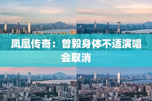 凤凰传奇：曾毅身体不适演唱会取消