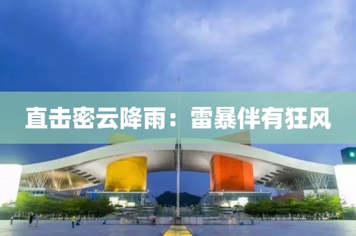 直击密云降雨：雷暴伴有狂风