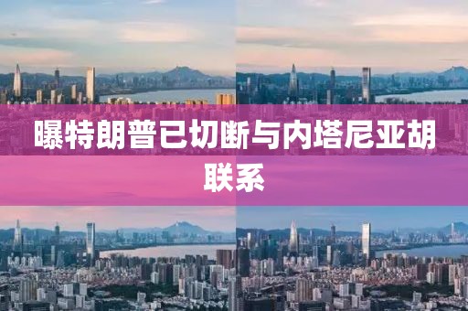 曝特朗普已切断与内塔尼亚胡联系