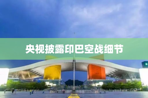 央视披露印巴空战细节