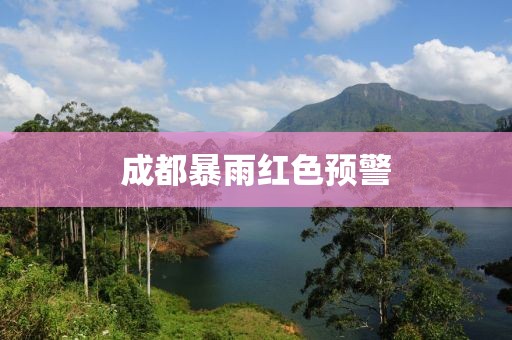 成都暴雨红色预警