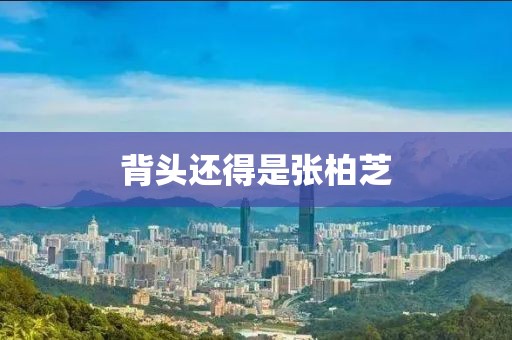 背头还得是张柏芝