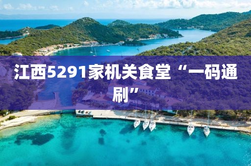江西5291家机关食堂“一码通刷”