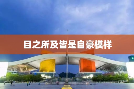 目之所及皆是自豪模样