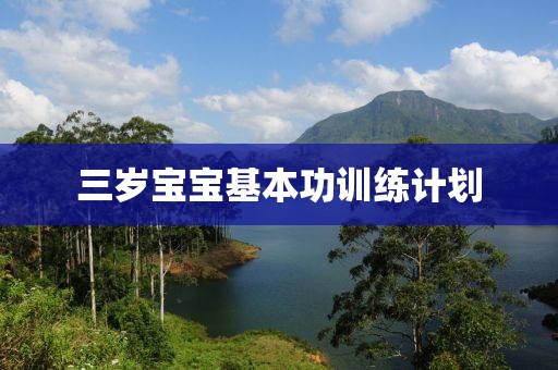 三岁宝宝基本功训练计划