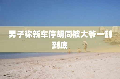 男子称新车停胡同被大爷一刮到底