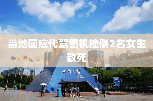 当地回应代驾司机撞倒2名女生致死