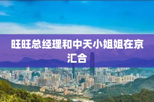 旺旺总经理和中天小姐姐在京汇合