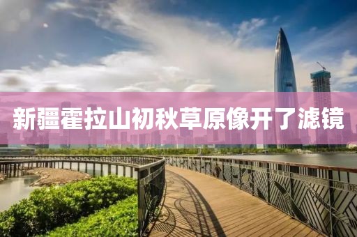 新疆霍拉山初秋草原像开了滤镜
