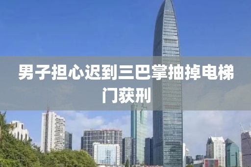 男子担心迟到三巴掌抽掉电梯门获刑