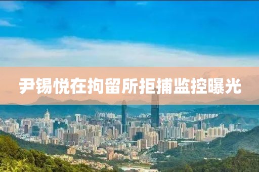 尹锡悦在拘留所拒捕监控曝光