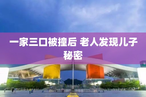 一家三口被撞后 老人发现儿子秘密