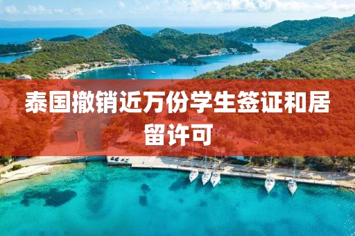 泰国撤销近万份学生签证和居留许可