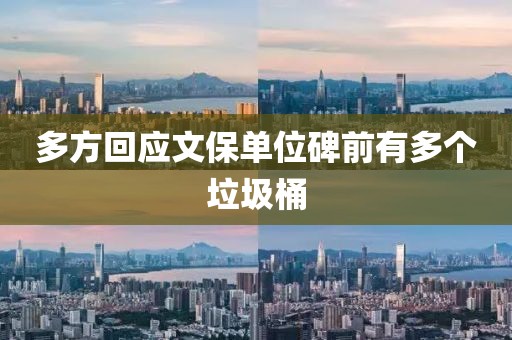 多方回应文保单位碑前有多个垃圾桶