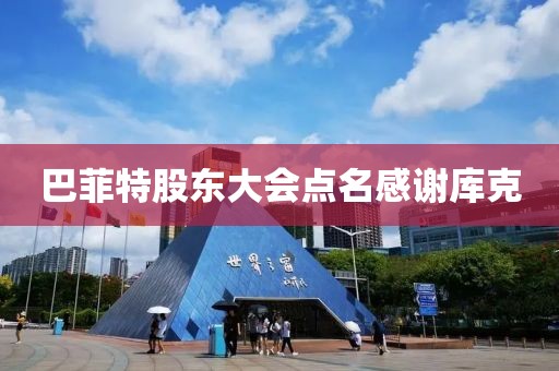 巴菲特股东大会点名感谢库克