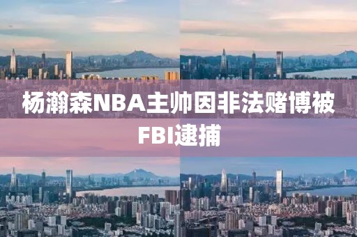 杨瀚森NBA主帅因非法赌博被FBI逮捕