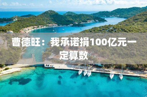 曹德旺:我承诺捐100亿元一定算数