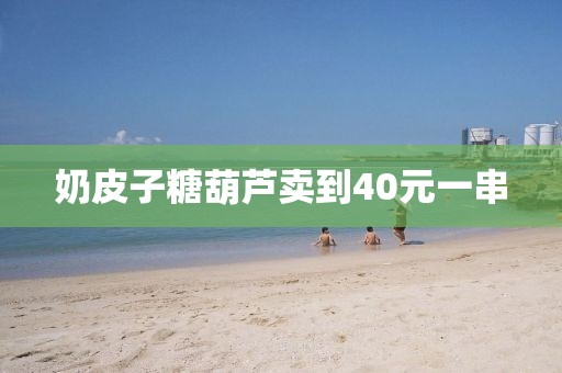 奶皮子糖葫芦卖到40元一串