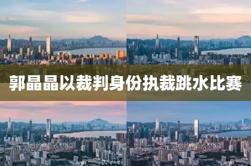 郭晶晶以裁判身份执裁跳水比赛