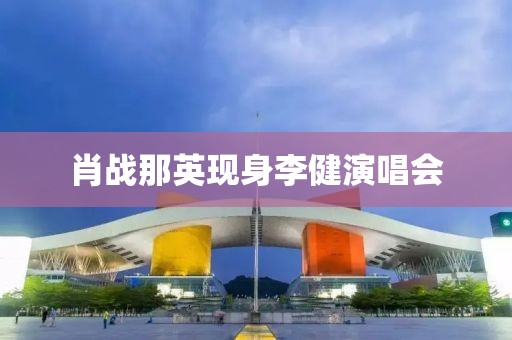 肖战那英现身李健演唱会