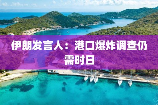 伊朗发言人：港口爆炸调查仍需时日