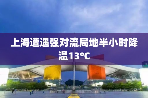 上海遭遇强对流局地半小时降温13℃