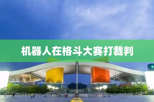 机器人在格斗大赛打裁判