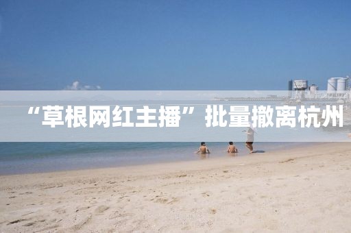 “草根网红主播”批量撤离杭州