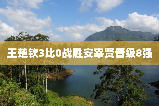 王楚钦3比0战胜安宰贤晋级8强