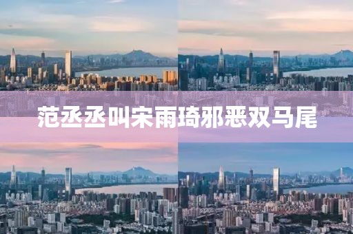 范丞丞叫宋雨琦邪恶双马尾
