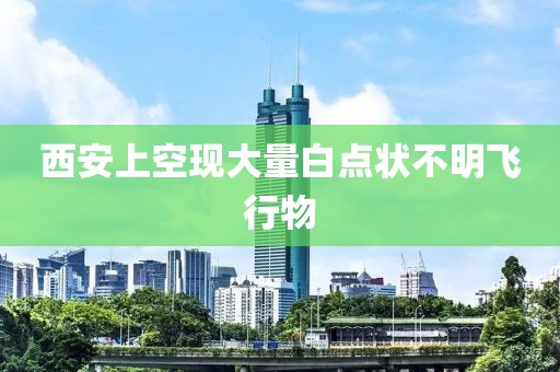 西安上空现大量白点状不明飞行物