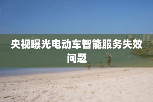 央视曝光电动车智能服务失效问题