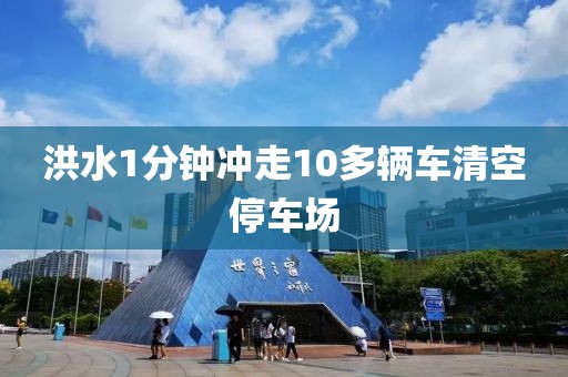 洪水1分钟冲走10多辆车清空停车场